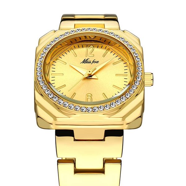 

fashion simple square ladies quartz watch relojes para mujer rhinestone waterproof relogio feminino wristwatches, Slivery;brown