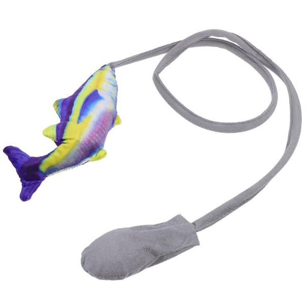 

cat toys artificial fish play kitten teaser jumping with air bag