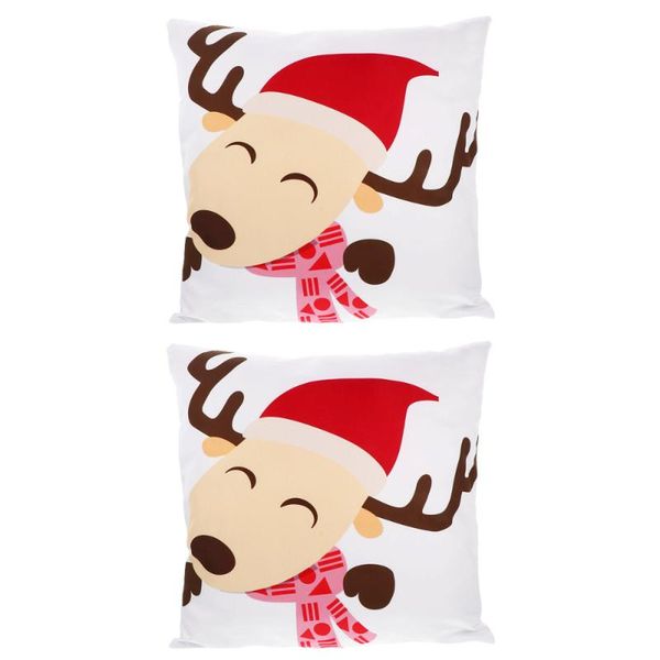 

pillow case 2pcs christmas throw cover festival decoration pillowcase