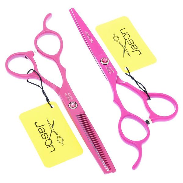 

hair scissors jason 5.5/6 inch left hand barber shears japanese steel hairdressing cutting thinning scissor tools a0048d