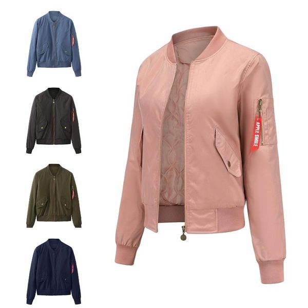 

women's jackets baseball jacket with cotton 2021 spring long sleeve, Black;brown