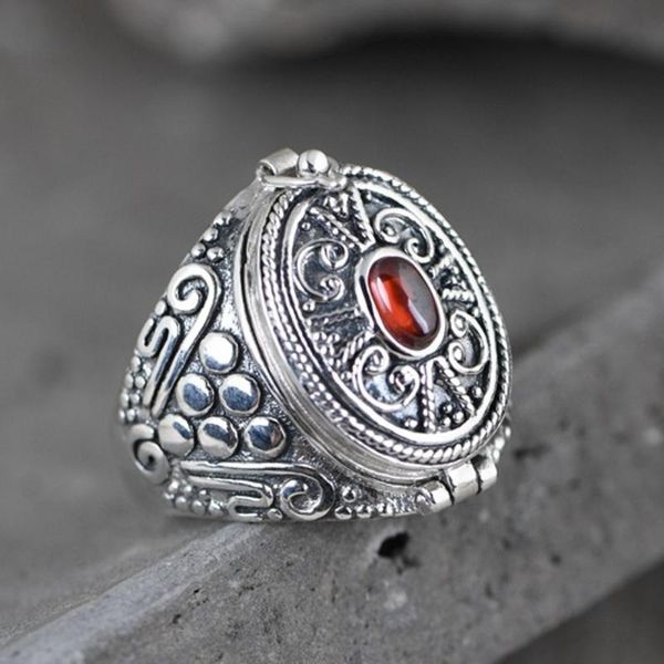 

real s925 pure silver men's ring, creative design jewelry embossed pattern gawu box thai female ring cluster rings, Golden;silver
