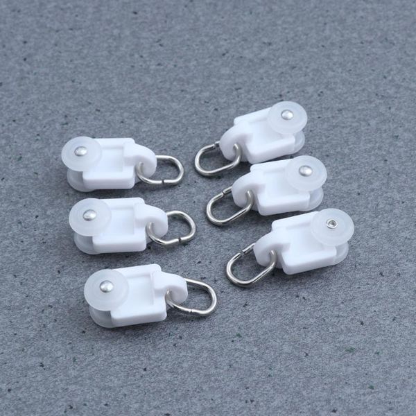 

smart home control 50pcs curtain rolle rail accessories mute hook track pulley roller