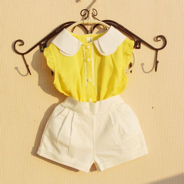 

shirts 2021 summer girls blouse for kids solid school girl blouses tank baby toddler teen children clothes 6 8 10 12 year, White;black