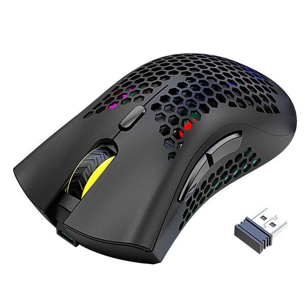

mice lightweight x3 gaming mouse honeycomb shell wireless ergonomic for computer