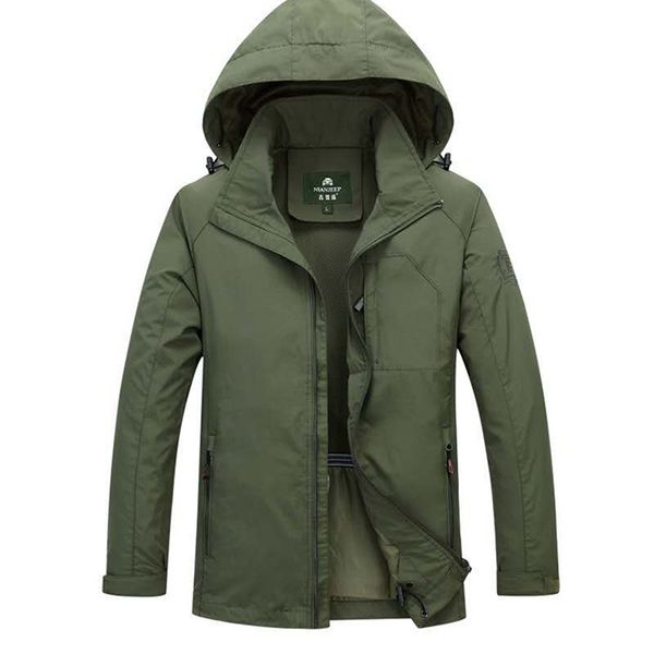 

mens jacket windbreakers hip hop jackets men baseball removable hooded mesh lining clothes mens high fashion stand casual slim 210923, Black;brown