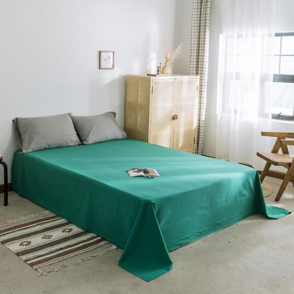 

nordic simple pure color sheet cotton washed