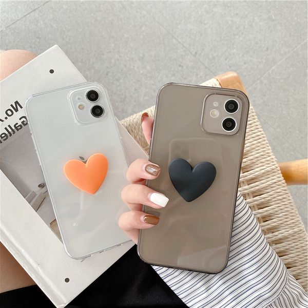 

the simple 3d love heart box iphone case is iphone 12 11 pro max xs max xr 7 8 plus 12mini se transparent 2020 inch soft cover