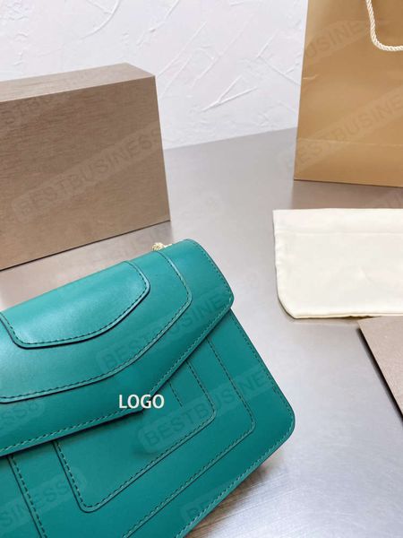 

female spring and summer black snake head buckle flap chain one shoulder messenger bag size 20*16cm
