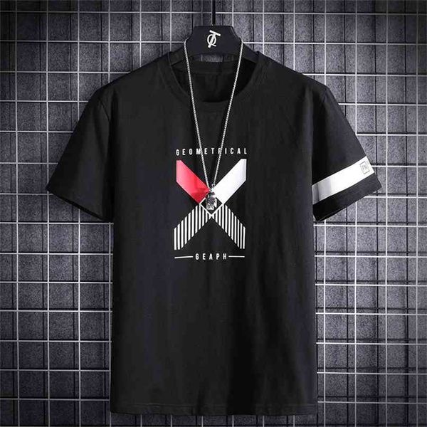 

90s t shirts for men's clothing casual 100% cotton short sleeves summer o-neck white black tshirt tees oversized 6xl 7xl 8xl 210721
