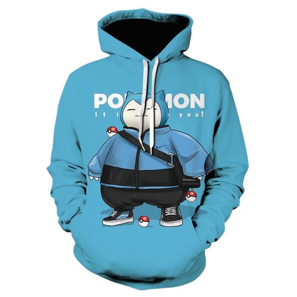 

men's hoodies & sweatshirts anime cartoon hoodie 3d printing and women's cute long-sleeved harajuku pullover wholesale, Black