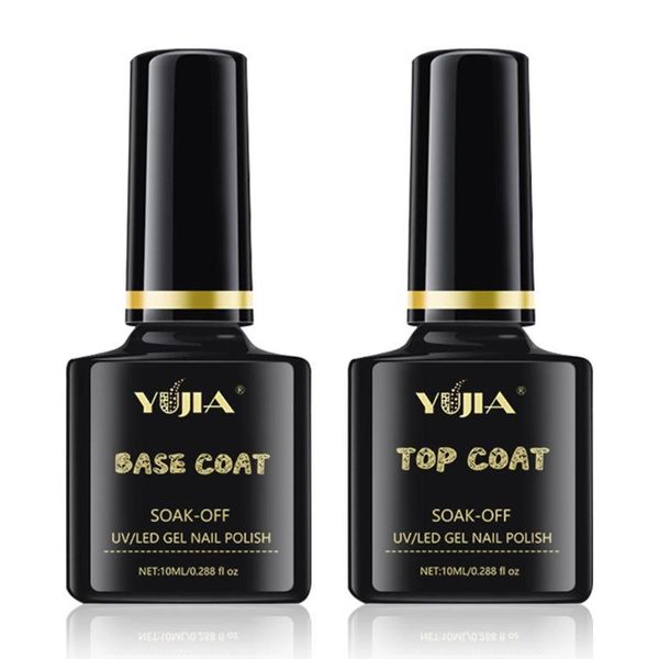 

10ml no wipe coat base primer uv gel nail art tips manicure polish color, Red;pink