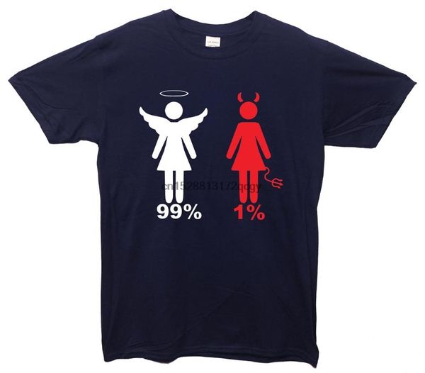 

men's t-shirts brand 99% angel. 1% devil. t-shirt summer 2021 men short sleeve, White;black