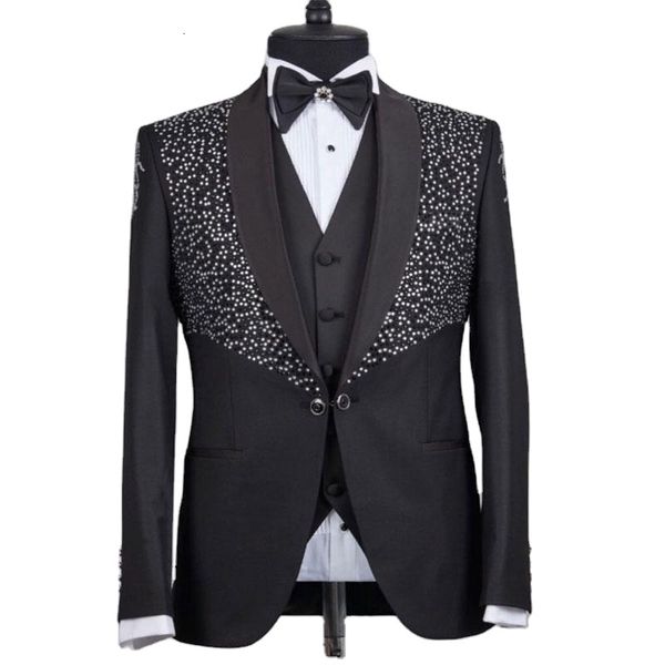 

men's suits & blazers more recent black design men suits hombre groom wear tuxedos pe61, White;black