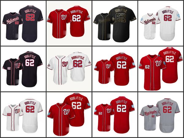 

washington nationals men 62 doolttle women youthjersey, Black;red