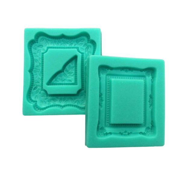 

baking moulds po frame shapes 3d silicone mold fondant cake chocolate candy jello decorating tools