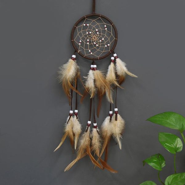 

decorative objects & figurines vintage home decoration retro feather dream catcher circular feathers wall hanging dreamcatchers decor for ca
