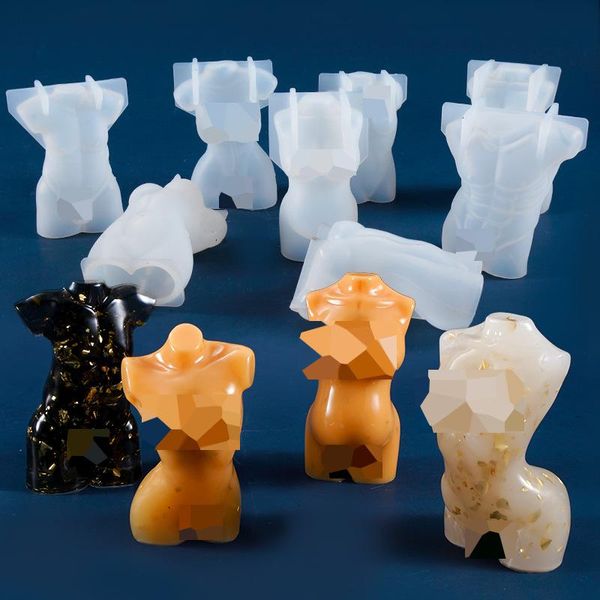 

mold making soap perfume naked female mould wax candle human silicone craft tools