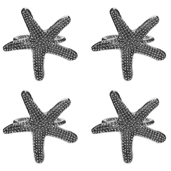 

napkin rings 4 pcs decorative buckles creative alloy holder
