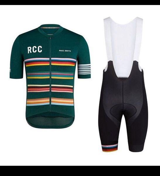 Дорожный велосипед Велоспорт Одежда Rapha RCC мужской с коротким рукавом Джерси набор велосипед одежда MTB команда Униформа 2020 летние ROPA Ciclismo Y21041016