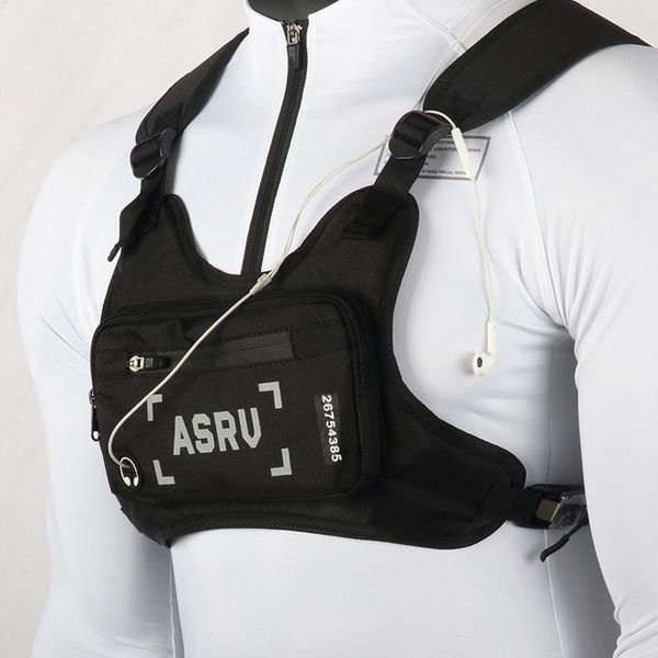 

outdoor bags reflect light chest bag for men waist functional tactical mobile phone male pack backpack