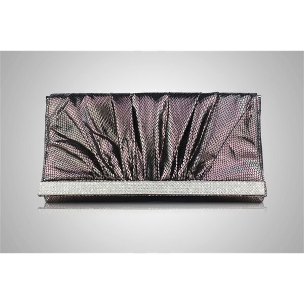 

new style snake skin inlaid diamond banquet hand nightclub bag