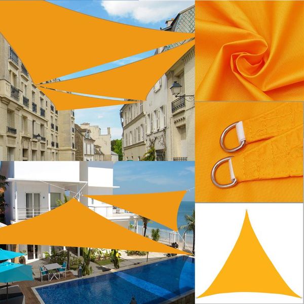 

shade 6x6x6m 4200d waterproof regular triangle sail garden terrace canopy swimming camping yard awning parasol