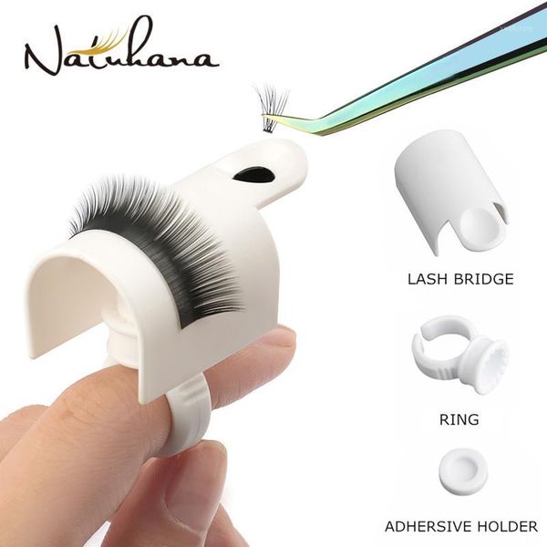 

1set u band lash device strips holder ring with glue plate adhesive eyelash pallet for extension1