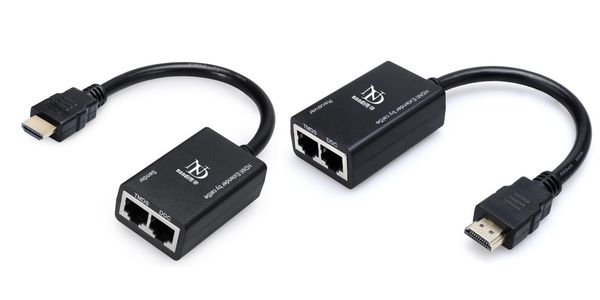 

audio cables & connectors signal cable extender cat-5e/6 support 3d