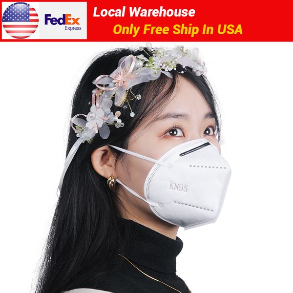

large stock in usa warehouse breathable kn95 n95 mask household protective reusable 5 layer face masks shield ffp2