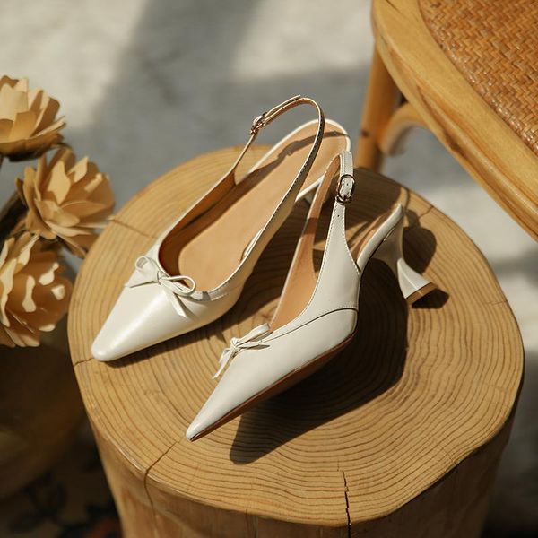 

sandals sklfgxzy arrival genuine leather women pointed high heels fashion wedding party shoes cowhide pumps, Black