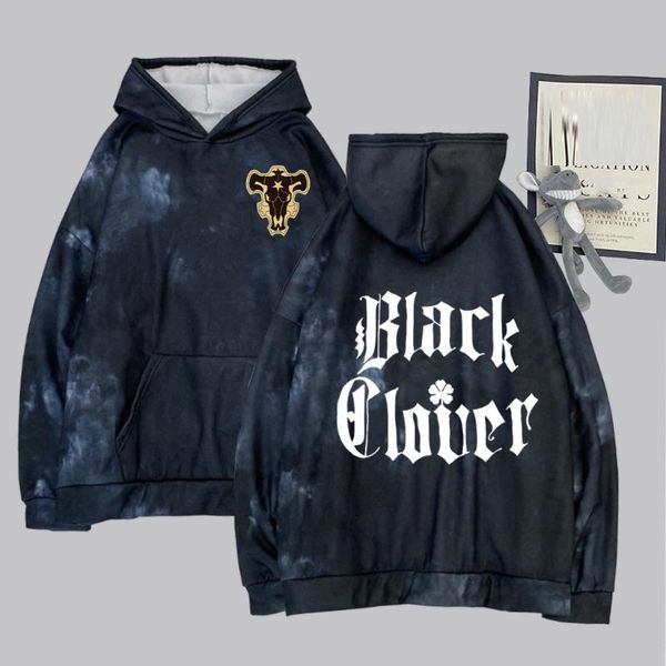 

men's hoodies & sweatshirts anime black clover print for men and women sweatshirt