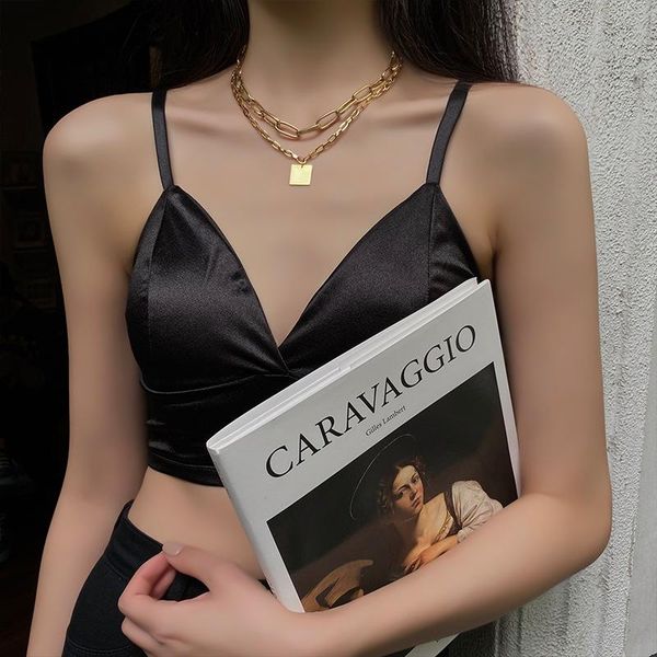 

chains trendy thick chain square metal double-layer choker necklace luxury jewelry clavicle necklaces for women wholesale, Silver