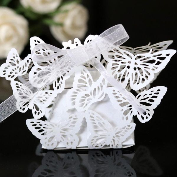 

gift wrap wedding butterfly hollow candy box paper packaging boite dragees de mariage baby shower traktatie kinderen verjaardag