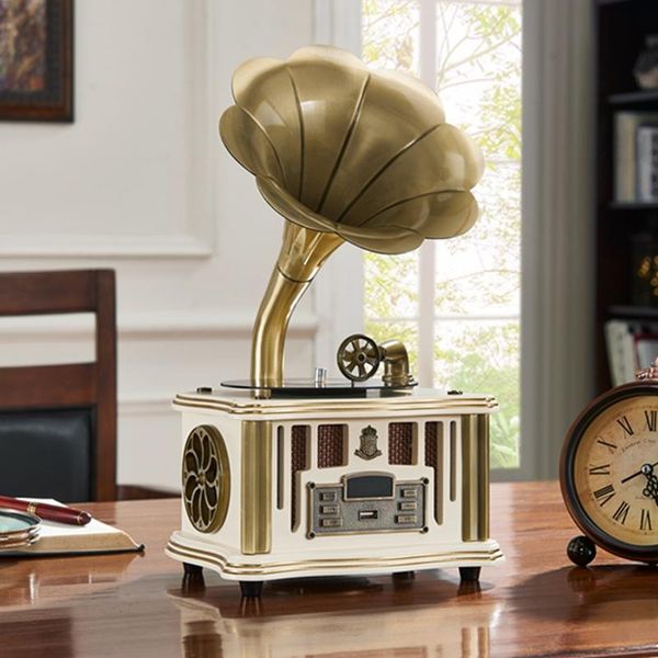 

portable speakers retro phonograph mini antique ornaments european record player old creative gifts bluetooth small stereo
