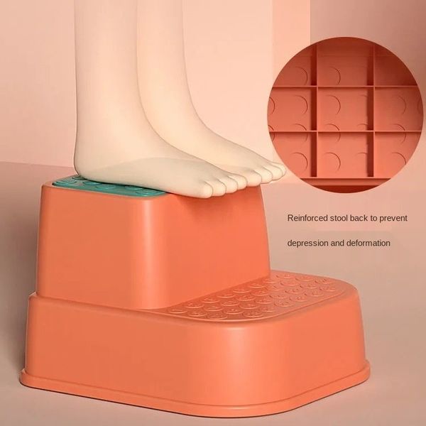 

2021 multi-function step stool anti-slip thicken footstool single/double layers stool for kids children