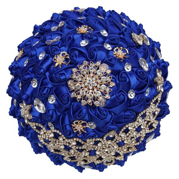 

decorative flowers & wreaths promotional bride wedding bouquet rhinestone ribbon artificial rose handmade bridesmaid sisters group w640d