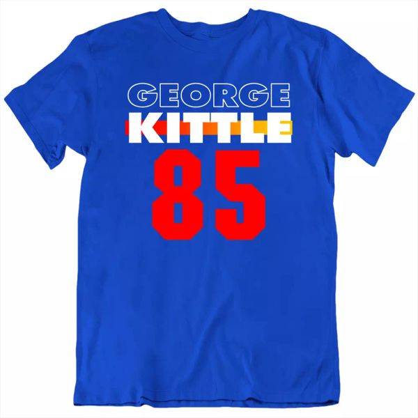 

george kittle tee fantasy football should sport character t shirt new, White;black
