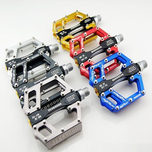 

bike pedals aluminum mtb xc mountain road 3 sealed bearings flat platform pedal
