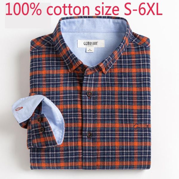 

arrival fashion large autumn plaid men long sleeve handsome flannel casual coat shirts plus size smlxl2xl3xl4xl5xl6xl men's, White;black
