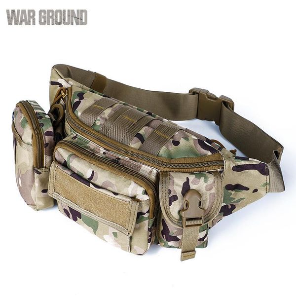 

outdoor bags tactical military chest bag camouflage sports large-capacity waterproof waist riding travel running multi-function
