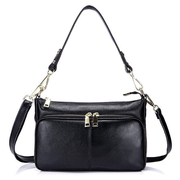 

doudou small bag women's fashion leather versatile one shoulder practical multi-layer zipper messenger evening bags