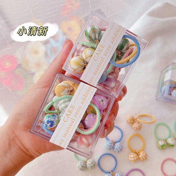 

hair accessories double ponytail does not hurt tie rubber band korean children's headband baby princess lovely hairband girl, Slivery;white