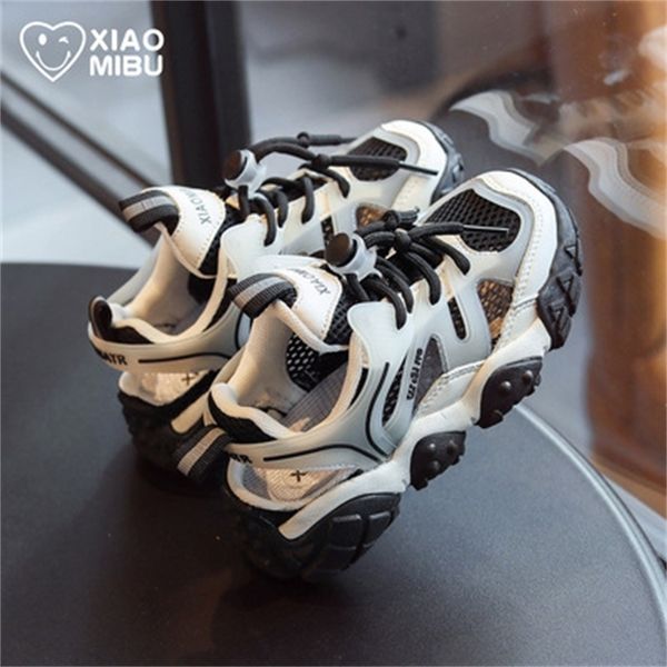 

british next boys' sneakers summer 2021 new baotou sandals fashion breathable girls' mesh running shoes, Black