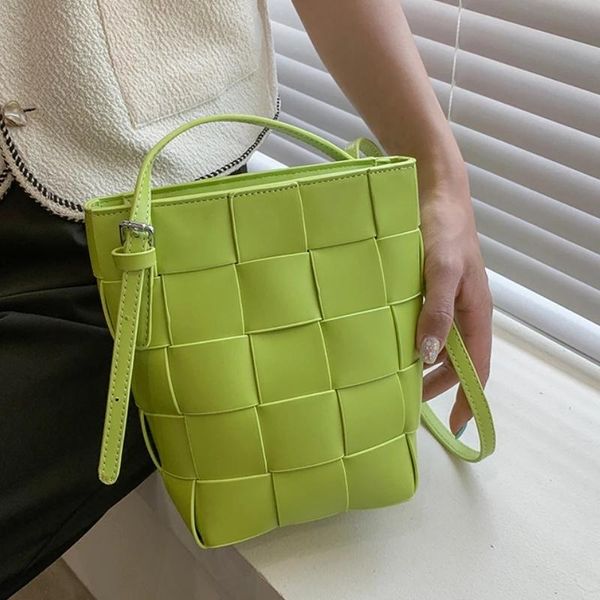 

evening bags large weave tote bag 2021 fashion high-quality pu leather women's designer handbag high capacity shoulder