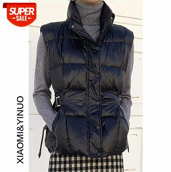 

[ou fan] 7674 cotton waistcoat jacket women's loose waist outer wear #md3s, Black;gray