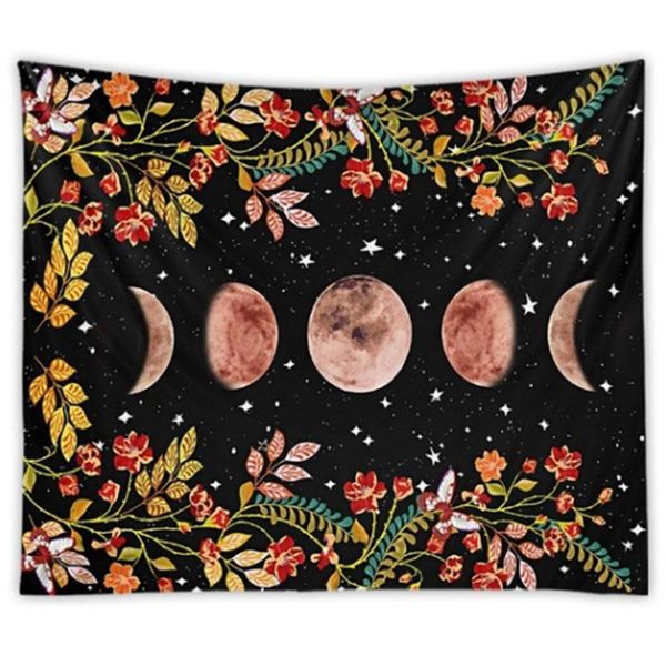

tapestries tapestry wall hanging starry sky moon decor home bedroom art print background 150x100cm