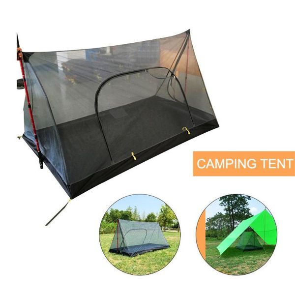 

tents and shelters ultralight summer mesh tent 1-2 person outdoor camping rodless a shaped inside portable beach 210x120x110cm