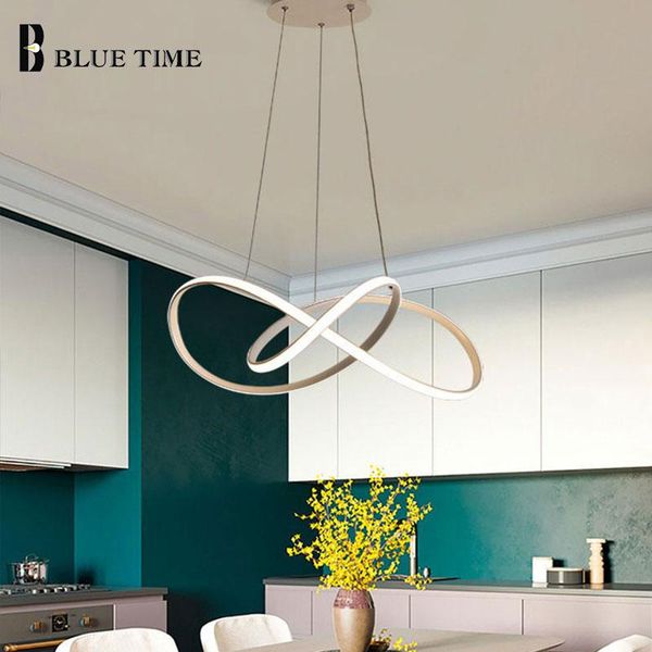 

chandeliers white&coffee finished modern led hanging lights chandelier for living room dining bedroom kitchen indoor lamp