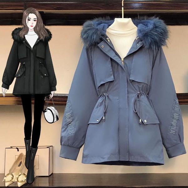 

women's down & parkas plus size slightly fat sister's winter parka clothes removable inner liner one coat three wear large wool co, Black